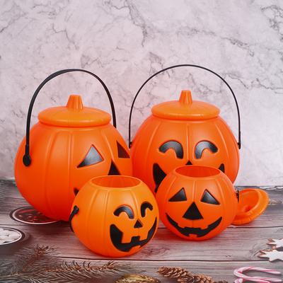 Хэллоуин реквизит пластиковое ведро тыквы украсить украшение Хэллоуина