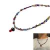 Handcraft Retro Styles Necklace With Vibranting Glass Beads and Unique Mushroom Charm for Fashion Enthusiasts Daily Use