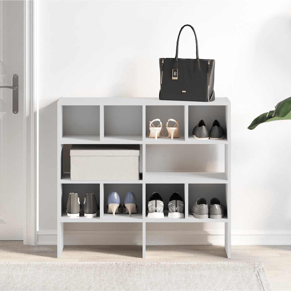 Shoe Racks 2 pcs. Stackable White 89.5 x 30 x 40 cm
