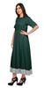 Moomaya Solid Casual Cotton Dress For Women A-Line Long Maxi Kurti Women