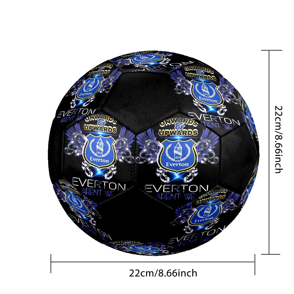 Футбольный мяч для зала Everton FC Цветной Машинная строчка ПВХ Размер 5 Командная тренировка Готов к соревнованиям Прочный Высокий отскок Крутой Спортивный подарок