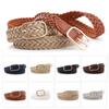 Female Casual Wild Weave Waist Band Braided Belt Pin Buckle Waistband Ladies Dress Cummerbands