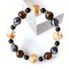 Браслет Four Gods Crystal AAA Tiger Eye Celestial Eye Natural Stone Power Stone Accessories [ЗОЛОТОЙ КАМЕНЬ] Для мужчин