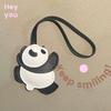 Брелок ручной работы из натуральной кожи в форме милой панды, украшение для сумки