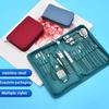 Christmas Gift Manicure 22 Piece Set Nail Clippers Dead Skin Scissors Facial Care Tools Professional Pedicure Set Home Travel