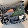 Denim Bag Women's Crossbody Bag Middle-aged Mom Bag Large Capacity Shoulder Bag Commuter Bag