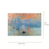 Monet - Sunrise Impression+Photo Frame  150 Mini Test Tube Puzzle World Famous Painting Series Travel Puzzle YC-M