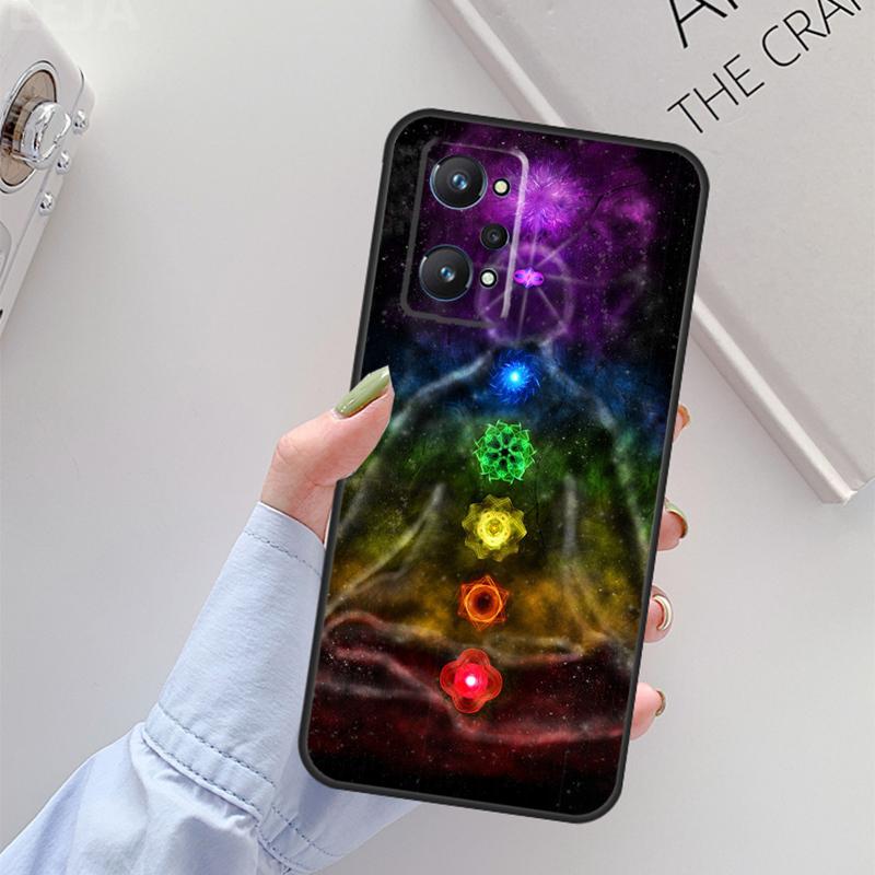 The Mandala Chakra Insist Yoga For Realme 11 10 12 13 14 Pro Plus GT 5 6 6T GT7 Pro C67 C61 C53 C51 C21Y C25S C55 C75 Case