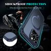 For iPhone 16 Pro Case with Magnetic Kickstand TPU+PC Anti Drop Phone Cover