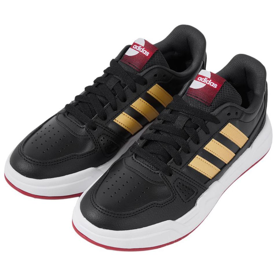 adidas БАСКЕТБОЛ Противоскользящие Износостойкие Низкие Кроссовки для Скейтборда Унисекс Черные Кроссовки JQ1168