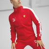 Puma Ferrari Race Iconic T7 Track Jacket With Color Block Design And Stand Collar Men Jackets Red 625198-02