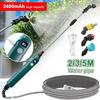 2400mAh Portable Electric Sprayer Wand Irrigation Tool 3 Mist Nozzles Plant High-Pressure Sprinkler Watering Garden Irrigation
