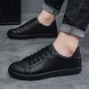 New Little White Shoes Solid Color Versatile Trend Sports and Leisure Board Shoes Men's Shoes G02
