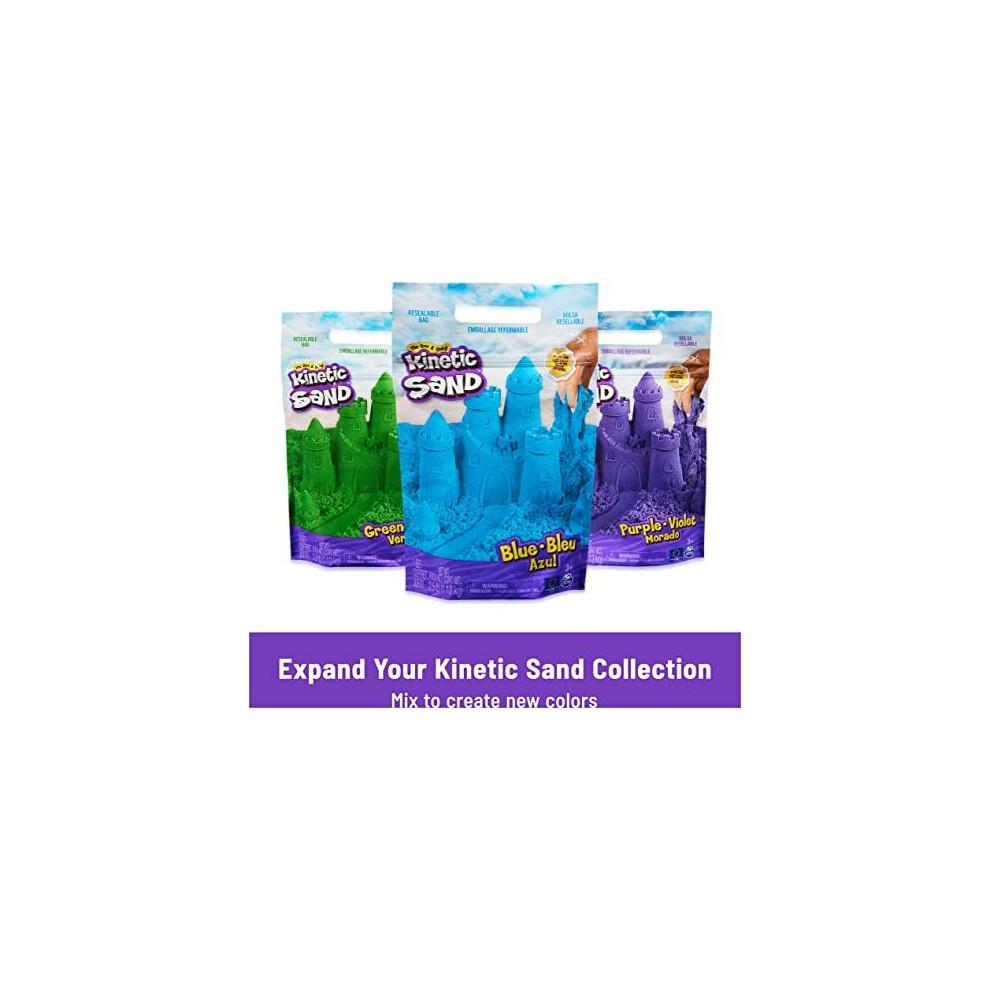 Kinetic Sand, Mermaid Crystal Playset, 481g of Play Sand, Gold Shimmer Sand, Storage and Tools, Sensory Toys for Kids Aged 3 and up