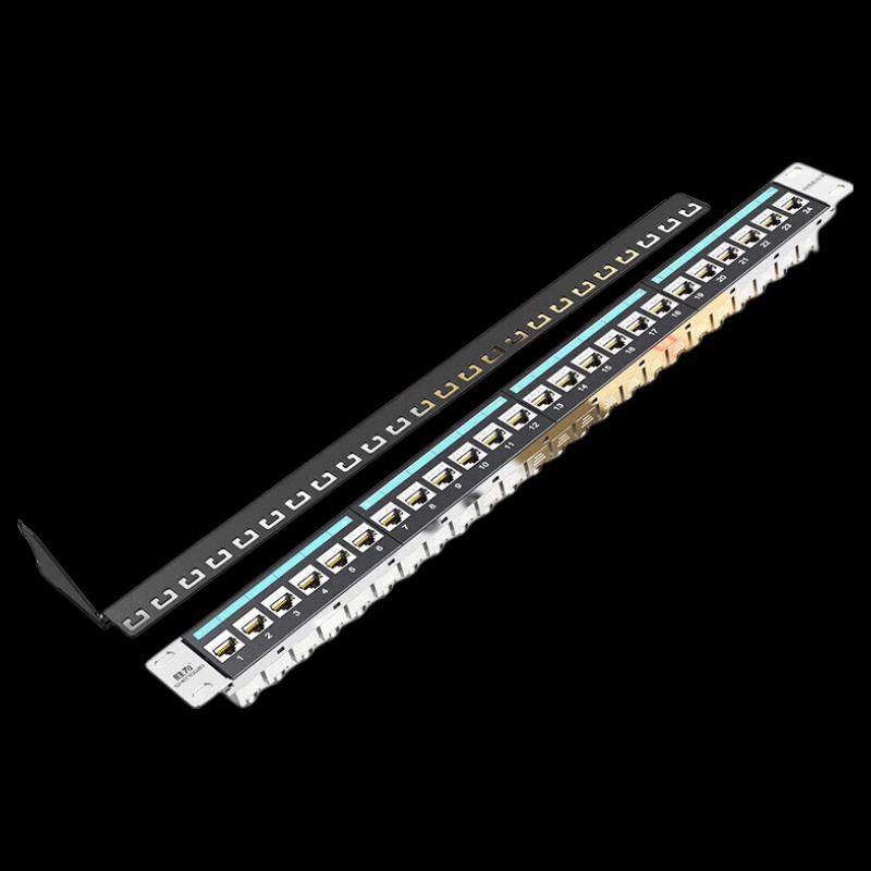 Shenwei 24-портовая патч-панель 1U для монтажа в стойку CAT6A