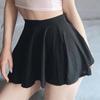 Sexy Translucent Mini Short Skirt Elastic Womens Pleated Skirt