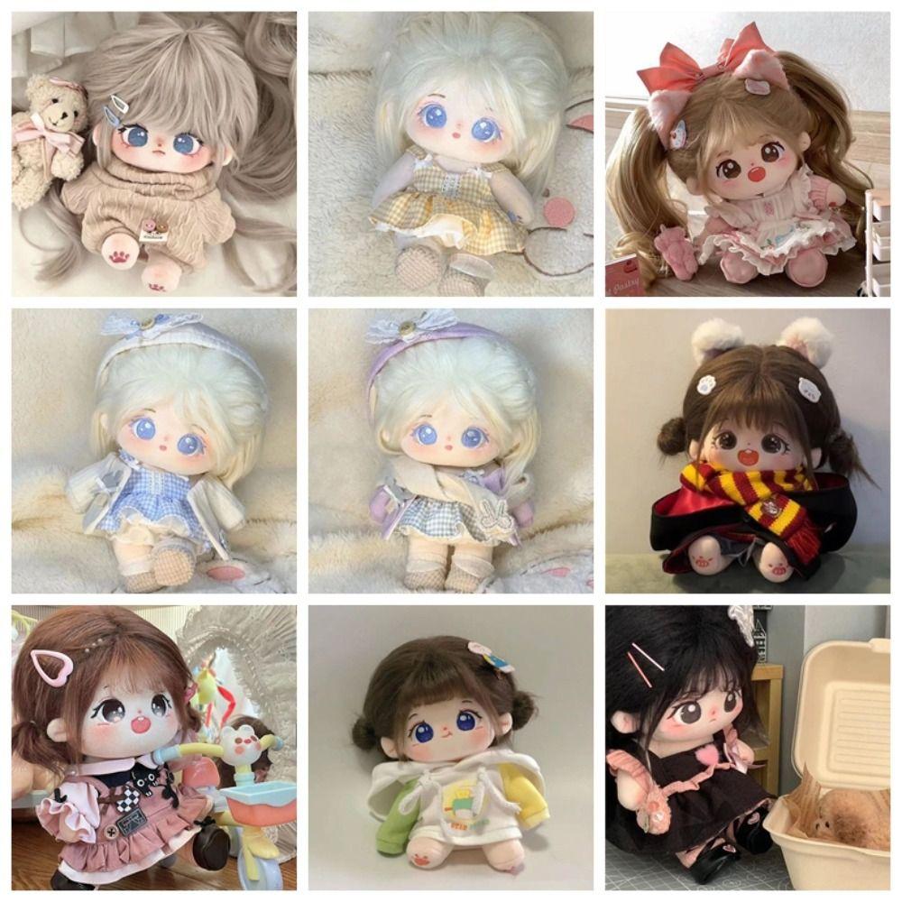 Красивая одежда для 20-сантиметровой хлопковой куклы, модная толстовка, трендовый K-pop наряд для плюшевых кукол