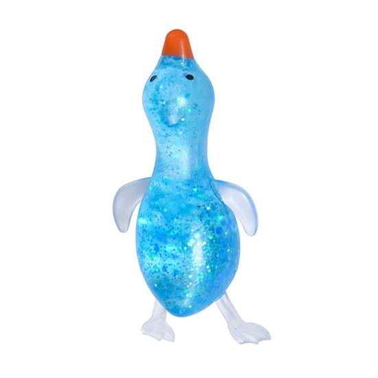 Transparent Glitter Duck Squeeze Toy, Mini Duck Anxiety Relief Sensory Toy, Slow Rising Animal Shape Stress Toy