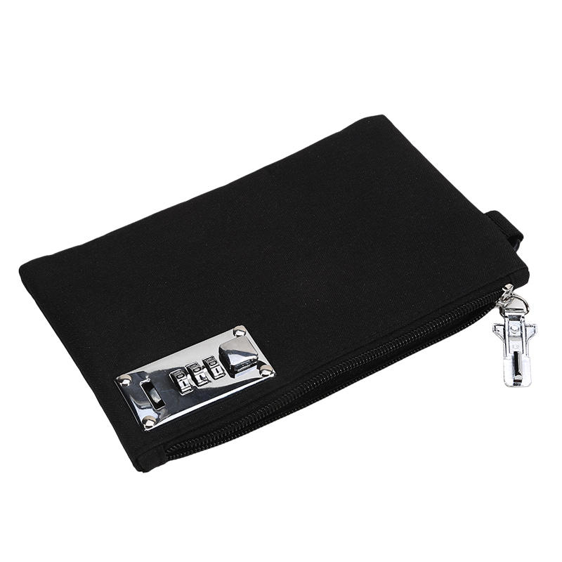 Запираемый мешок для денег, кошелек для монет для наличных, паспортов, кредитных карт, сумка, сумка для хранения наличных, мужской карман для карточек с замком