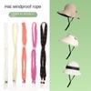 Adjustable Windproof Hat Strap Removable Hat Retainer New Hat Chin Cord Straps  Women