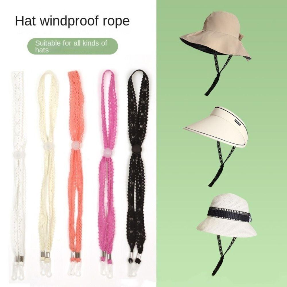 Adjustable Windproof Hat Strap Removable Hat Retainer New Hat Chin Cord Straps Women