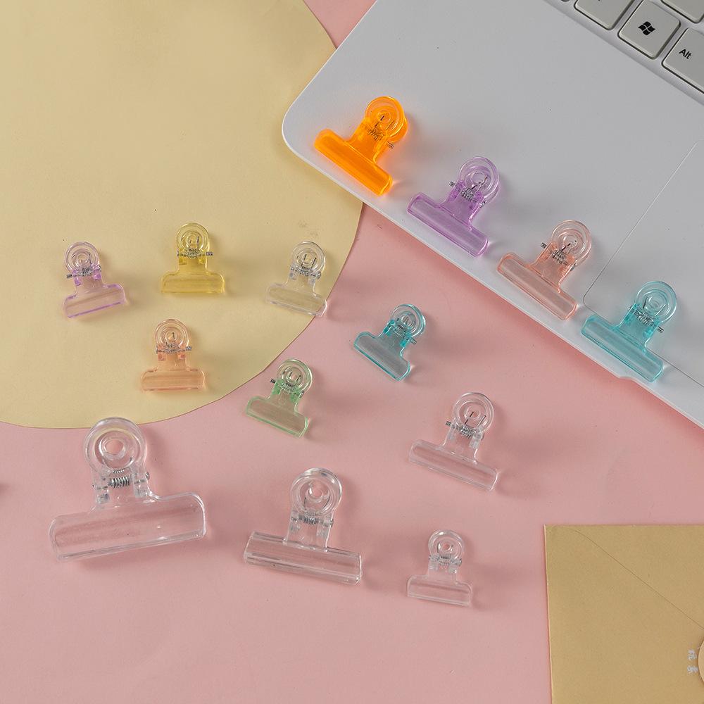 Clear Acrylic Long Tail Clip for Students - Ideal for Organizing Papers, Tests, and Receipts