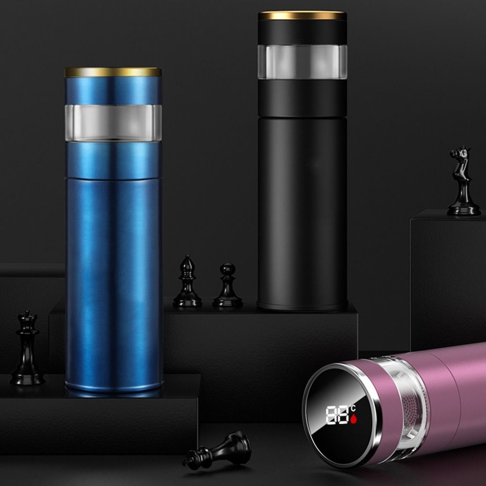 Светодиодный дисплей температуры Термос-заварник для чая Сепаратор-сито Интеллектуальная вакуумная чашка Кофе