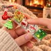 Mechanical Keyboard Switch Toy Christmas Keychain Fidget Toy, Sound Sensory Stress Relief Pendant with Stocking Stuffers Click, PVC Portable