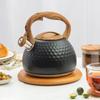 3L Нержавеющая сталь свисток чайник для закипания кухонные принадлежности молоток узор звук чайник термостойкая ручка газовые индукционные плиты
