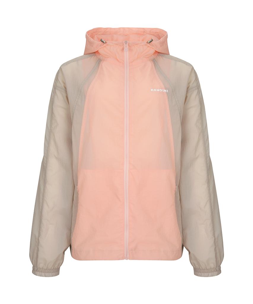 Kandini Beige Packable Light Windbreaker