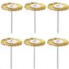 20pcs Brass Wire Wheel Brushes 3*25mm Polish Clean Tools Welded Joints