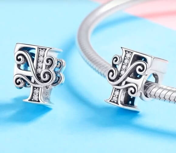 Charms Do Pandora Zawieszka Charms Litera F Srebro 925