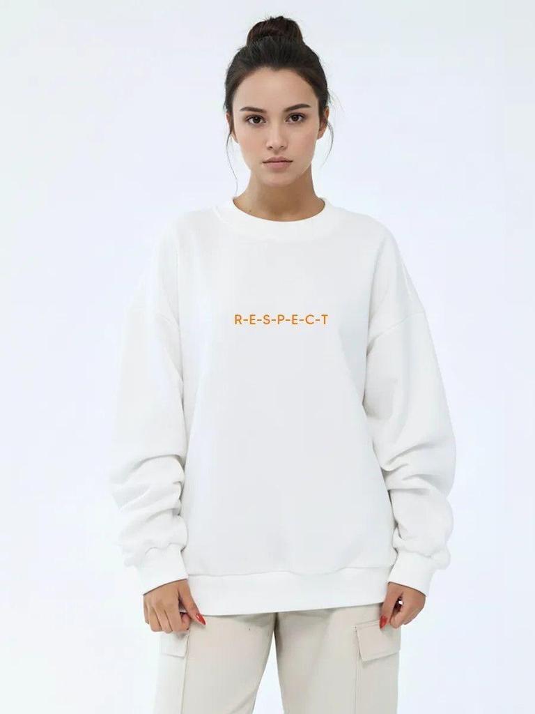 Women's Oversize Autumn/Winter Slimming Round Neck Hoodie - Versatile Streetwear Fashion