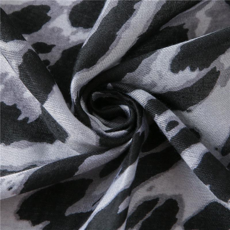 Korean Cotton & Linen Leopard Print Scarf - Autumn/Winter Dual-Purpose Tiger Pattern Shawl