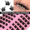 Кластеры ресниц DIY Наращивание ресниц Индивидуальные кластеры ресниц Натуральный длинный объем Смешанный лоток Набор кластеров ресниц
