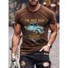 Classic Car Graphic Printed Tee for Men Comfortable Fit Soft Fabric Perfect for Summer Outdoor Daily Casual T-Shirt Fashion Gift