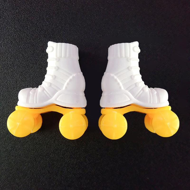 1 пара мини-роликов для куклы 30 см 1:6 миниатюрных плоских коньков для кукольного домика, обувь для детей, игрушки для ролевых игр, аксессуары для кукол