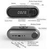 Многофункциональный Bluetooth-совместимый динамик с беспроводной зарядкой, будильник, Bluetooth-динамик, светодиодный цифровой звуковой ящик, настольное FM-радиоустройство