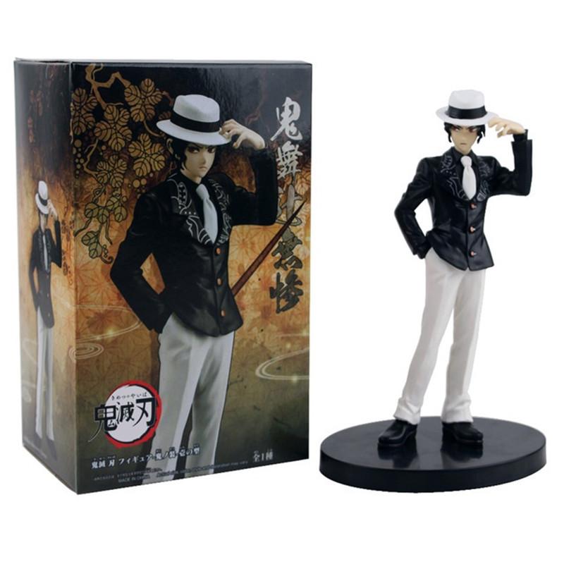Убийца демонов Nezuko Tanjirou Zenitsu Inosuke Tengen Sanemi Muichirou Mitsuri Obanai Muzan Akaza Figure Коллекционная модель игрушки