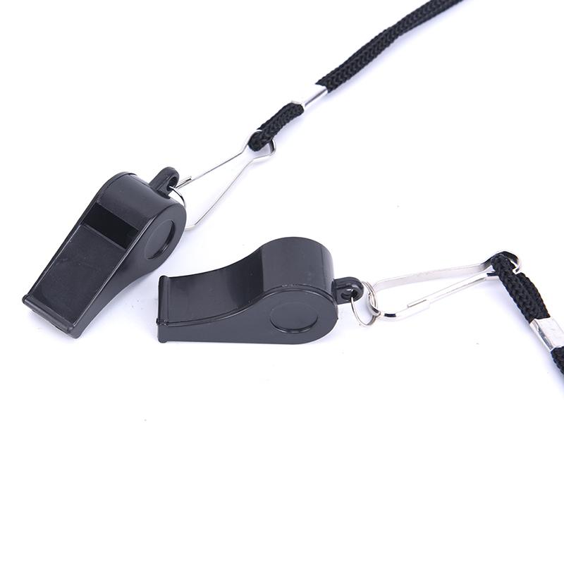 2Pcs Whistle Sports Referee Training Whistle Outdoor Survival With Lanyard