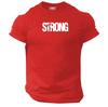 Strong T Shirt Gym Clothing Bodybuilding Training Workout Boxing Mma Gymwear Top