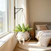 Hanging Swing Chair Planter Pot Cute Smile Face Flower Pot for Indoor Outdoor Plants Resin Head Plant Pots