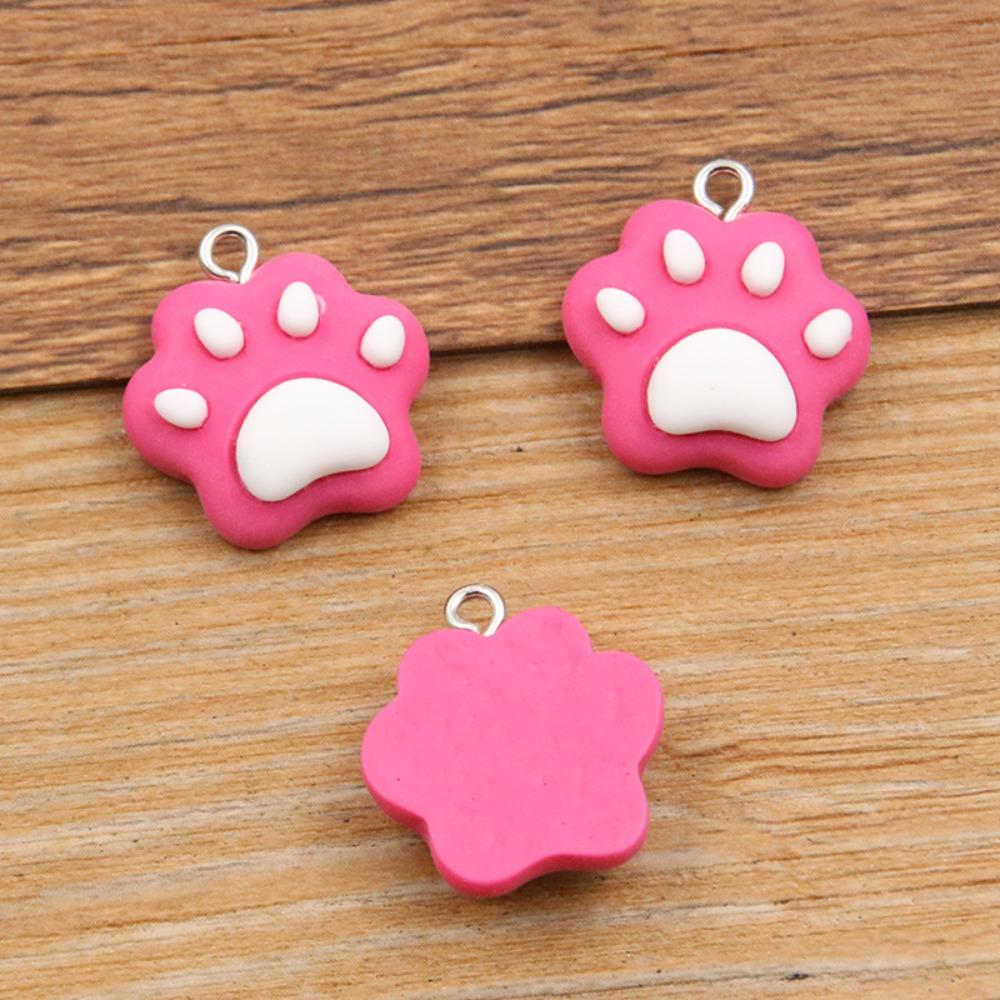 10pcs Resin Colorful Cat Claw Beads Diy Cat Claw Resin Pendant Bead Bracelet