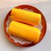 Soft Touch Yellow Swiss Roll Squeeze Toys Sticky Texture Sensory Fidget Cake  Children Gift