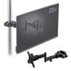 Monitor Arm Pole Mounting 4 Joints Support Up To 32 Inches Load Capacity 8kg 1 Screen VESA 75 100 E-Supply Multi-joint Up/Down Left/Right EEX-LAP07