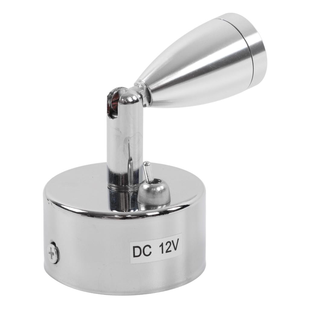 12В 3Вт Светодиодный Маленький Прожектор Теплый Белый Поворотный Светильник для Чтения Внутреннее Освещение для Автодома Яхты Кемпера Прицепа