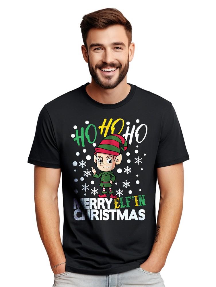 Merry Elf'in Christmas t-shirt - Hilariously festive! Funny t-shirt, Unisex Prin