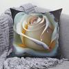 Чехол на подушку Современный диван Квадратная наволочка Домашний декор Роза Цветочный узор