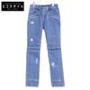 RF25262D045 Indigo Distressed Denim Bottoms 34 Indigo blueUsed