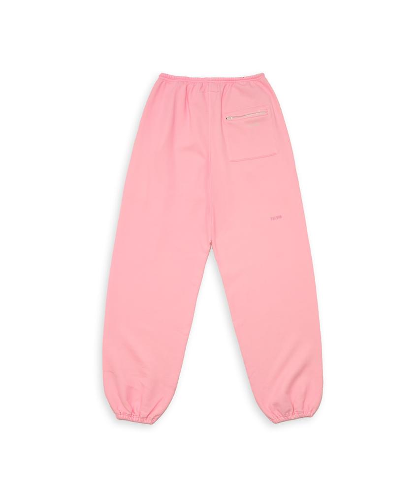 TUEWID Tuewid Classic Embroidery Set Up Pants In Blush Pink